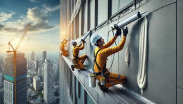 Dış Cephe Silikon İşlemi 